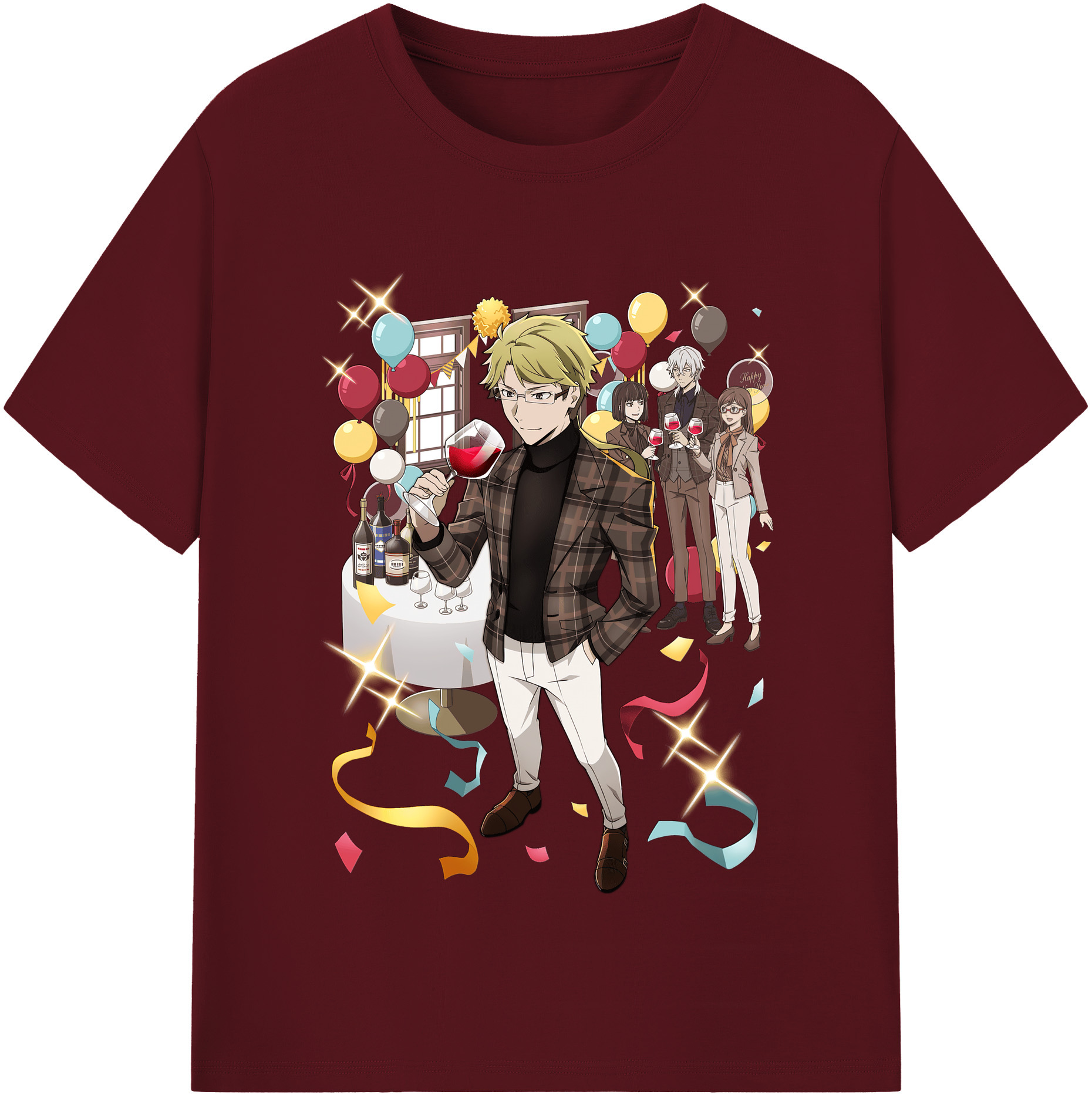 （画像用） 文豪ストレイドッグス Bungo Stray Dogs 綿100％半袖Tシャツ（フロントプリント）